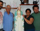 Nossa Senhora Estrela da Manhã visita a  casa  de Sr. Nelson Moreira e sra. Edna Muniz - Bairro de Fátima -E.S