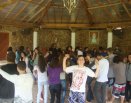 RETIRO DE JOVENS NA CMR, COM O TEMA: TU É MEU FILHO, EU HOJE TE GEREI.